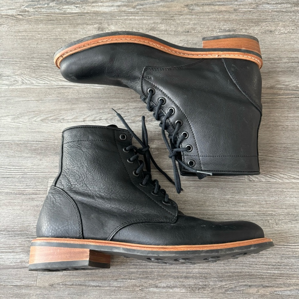Nisolo All Weather Amalia Bootie Black Leather 9.5 - Picture 3 of 8